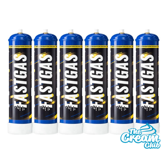 6 x Fastgas 640g N₂O Cylinders (CASE)