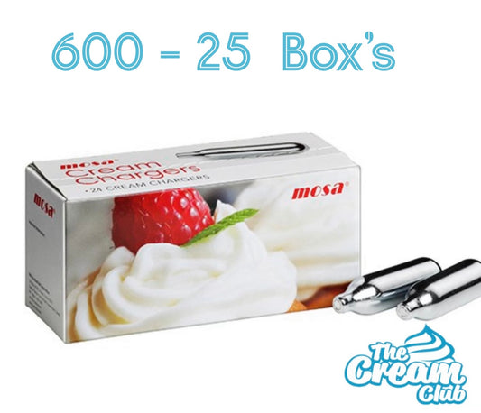 600 Mosa Cream Chargers (CASE)