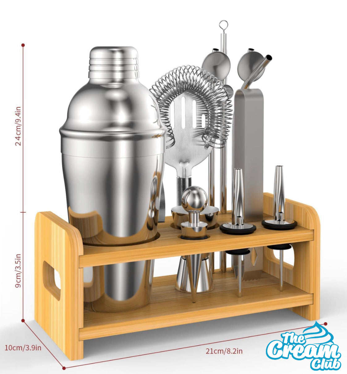 15 Piece Cocktail Shaker Kit